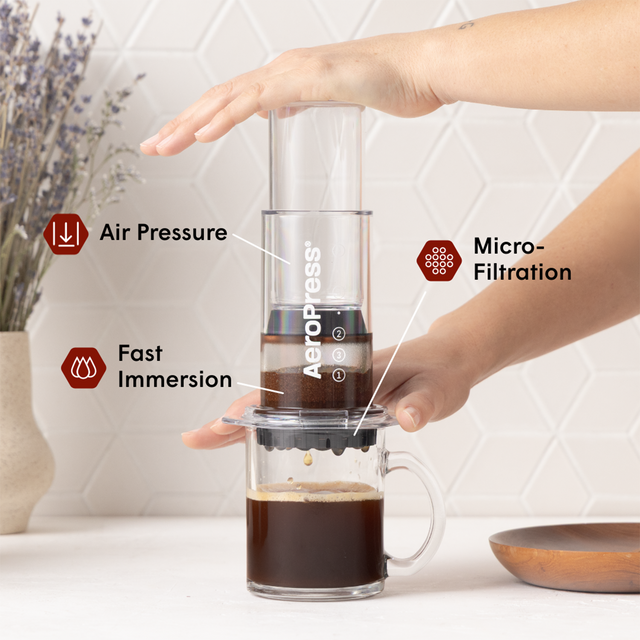 AeroPress Coffee Maker - Clear