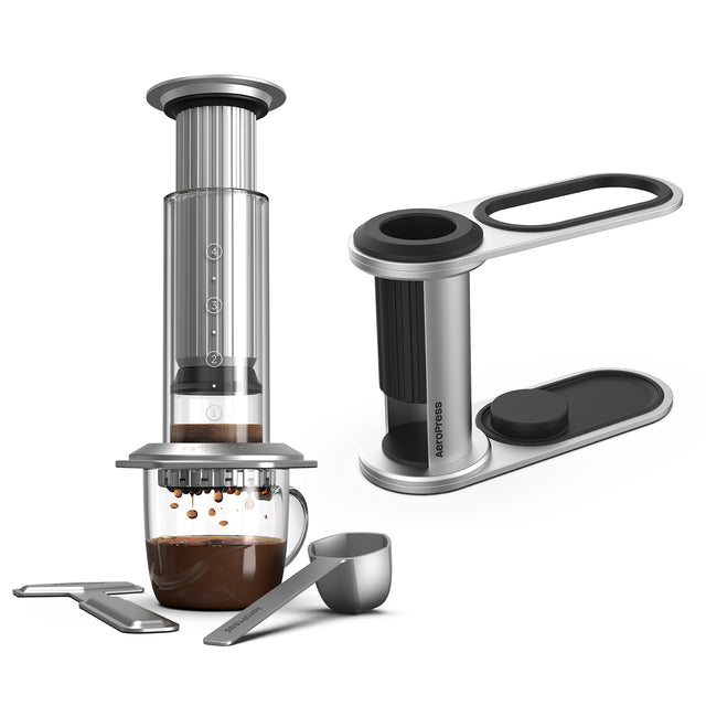 AeroPress Premium + Stainless Steel Organizer Bundle