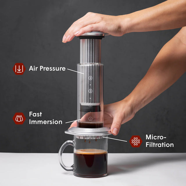 AeroPress Premium + Stainless Steel Organizer Bundle