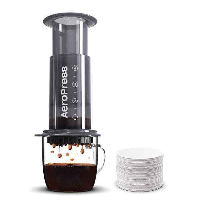 AeroPress Original Coffee Maker + Paper Micro Filters Bundle