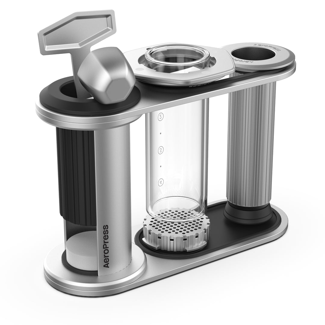 Silver Aeropress Organiser Stand